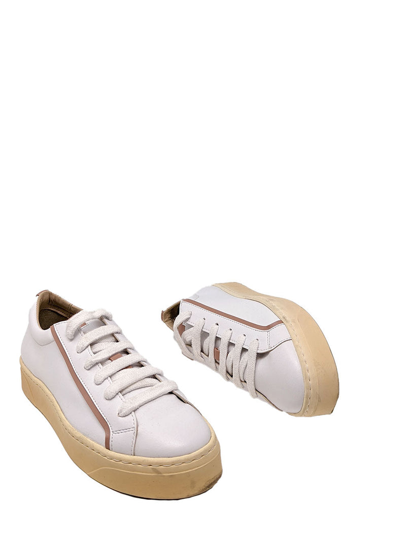 6.5/7 Mel White and Rose Apple Leather