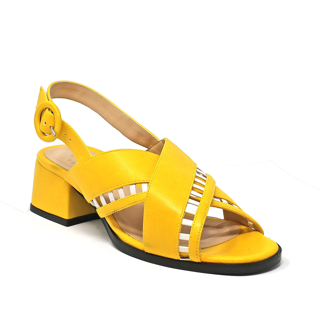 | 10.5 Simone lemon yellow vegan sandals |