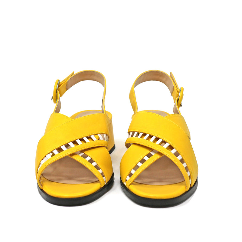 | 10.5 Simone lemon yellow vegan sandals |