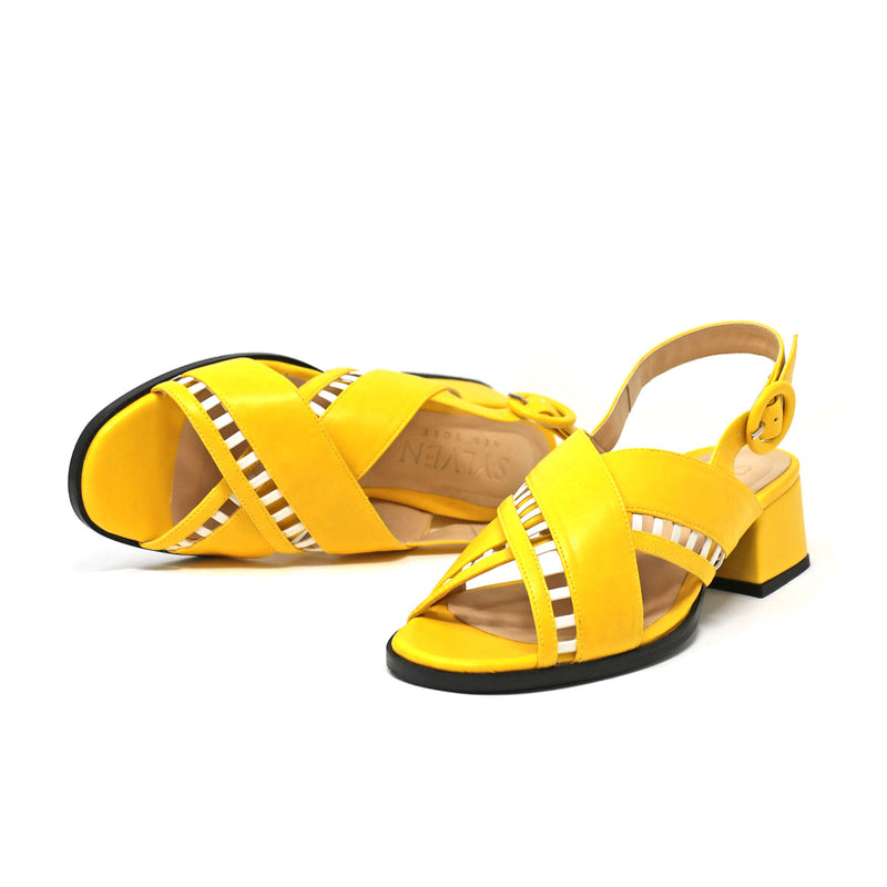 | 10.5 Simone lemon yellow vegan sandals |