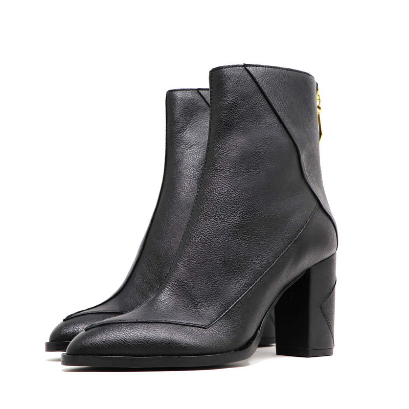 ALMASI black vegan apple leather