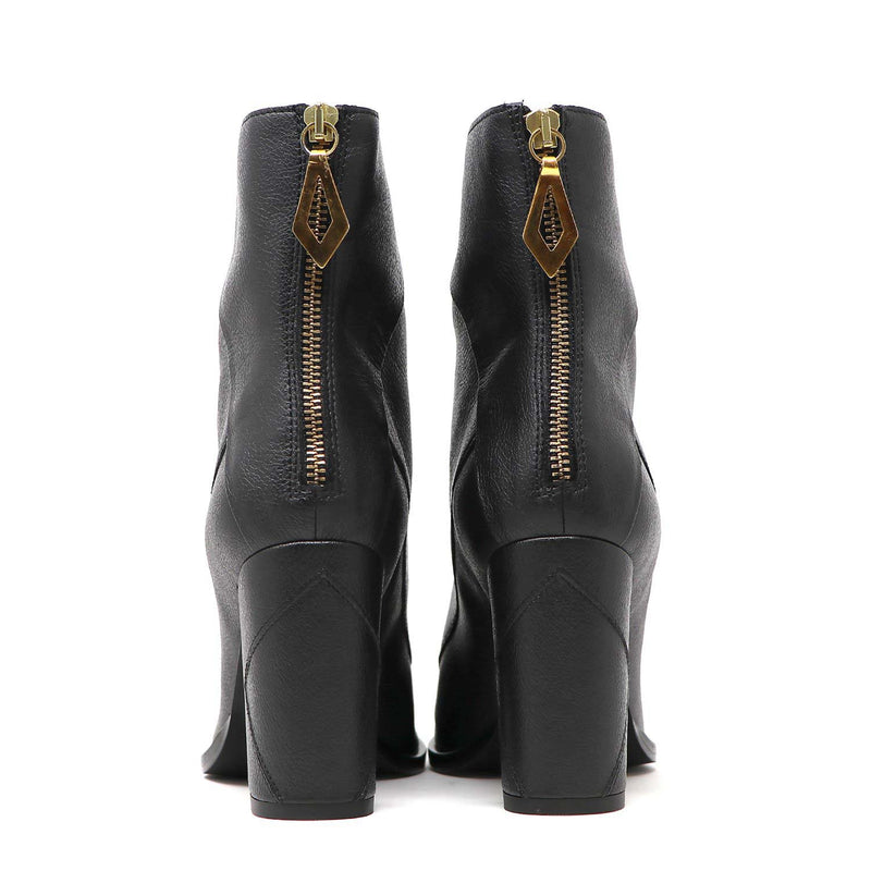 Sylven Almasi Black vegan apple leather boots - back shot