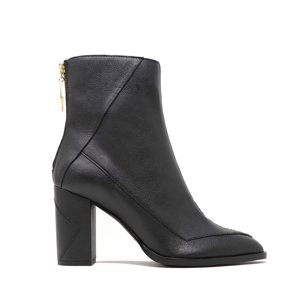Sylven Almasi Black vegan apple leather boots
