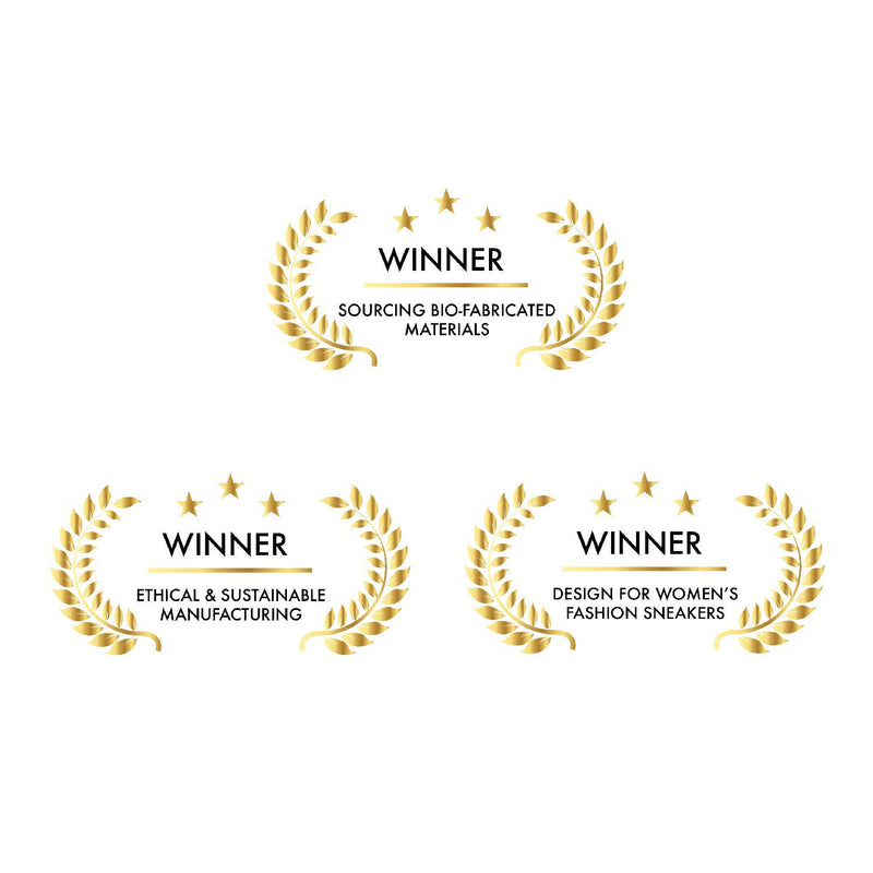 Sylven White/Scarlet vegan apple leather sneakers - sneakers award won