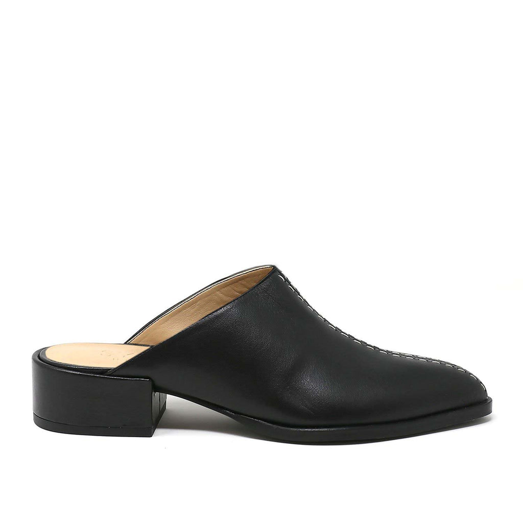 Sylven Cass black vegan nappa flats