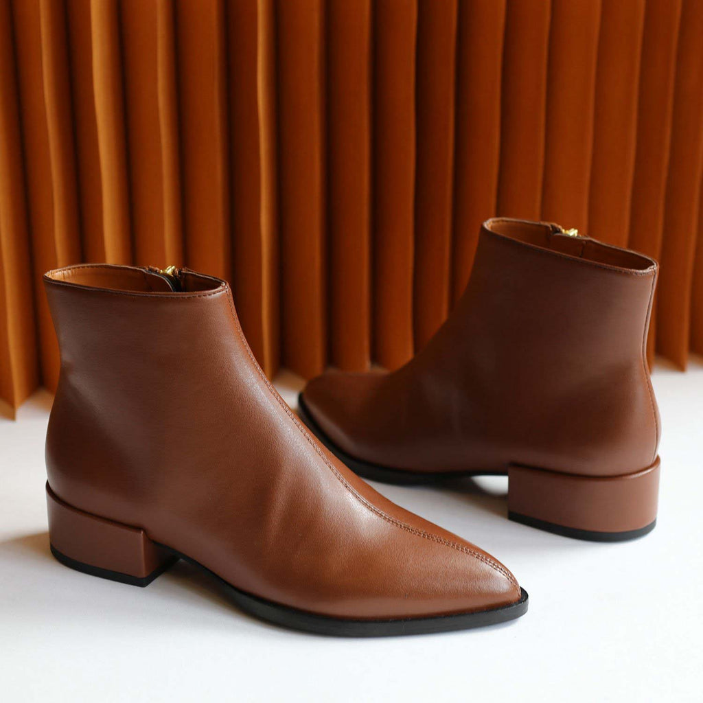Sylven Cassidy saddle vegan nappa boots - honeycomb shot