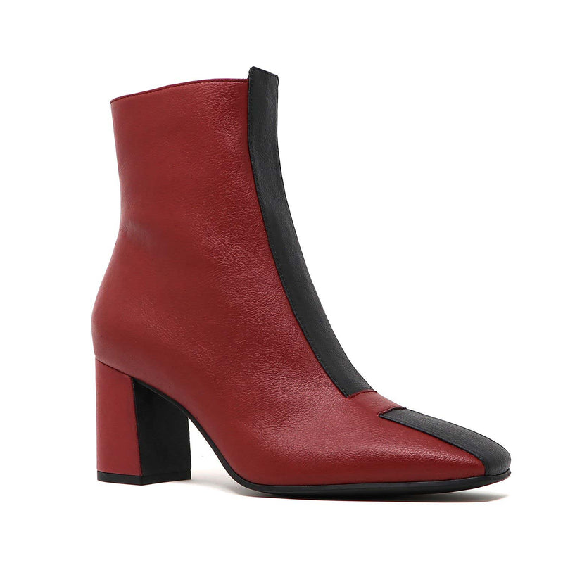 JAYNE scarlet/black vegan apple leather
